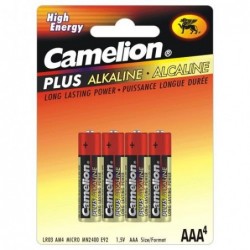Piles alcaline - LR03 x 4 -...
